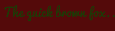 Image with Font Color 1F3806 and Background Color 540A0A
